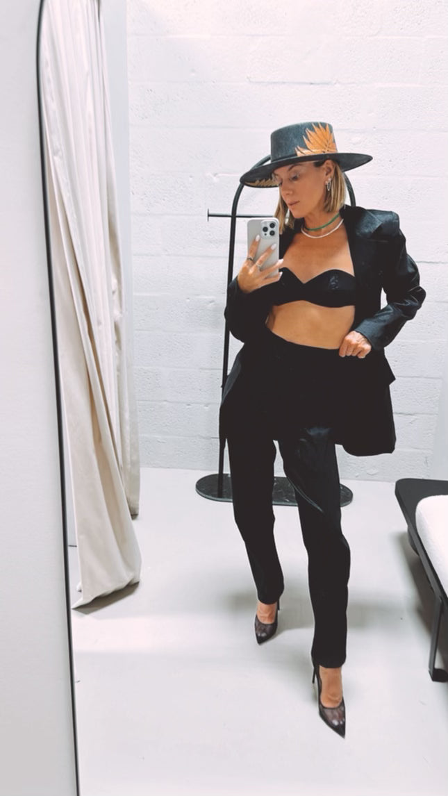 Keagan Cutout Black Suit