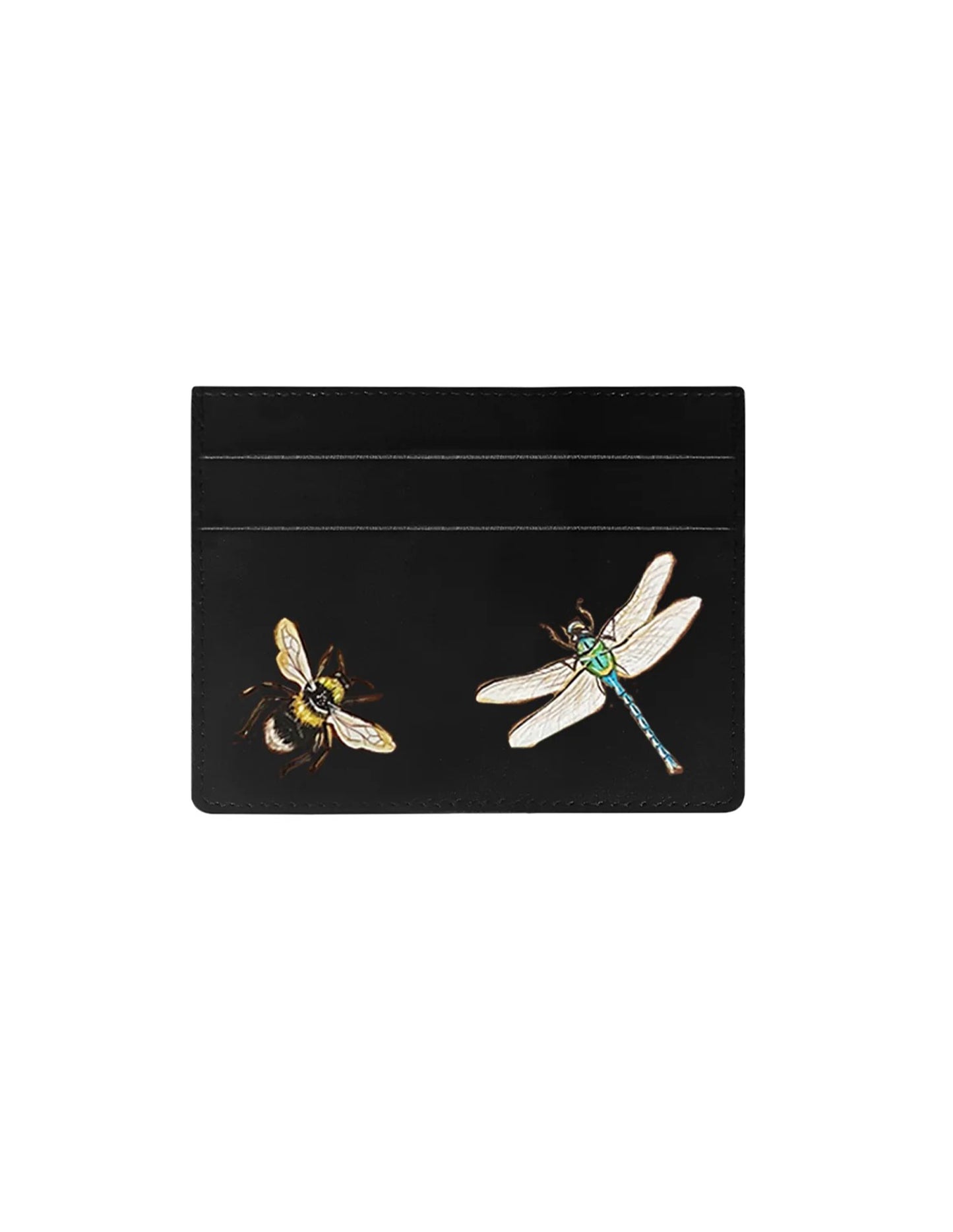 Dragon and Bee Black Cardholder