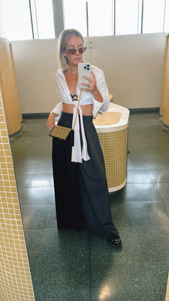 Wide Leg Pant - Black
