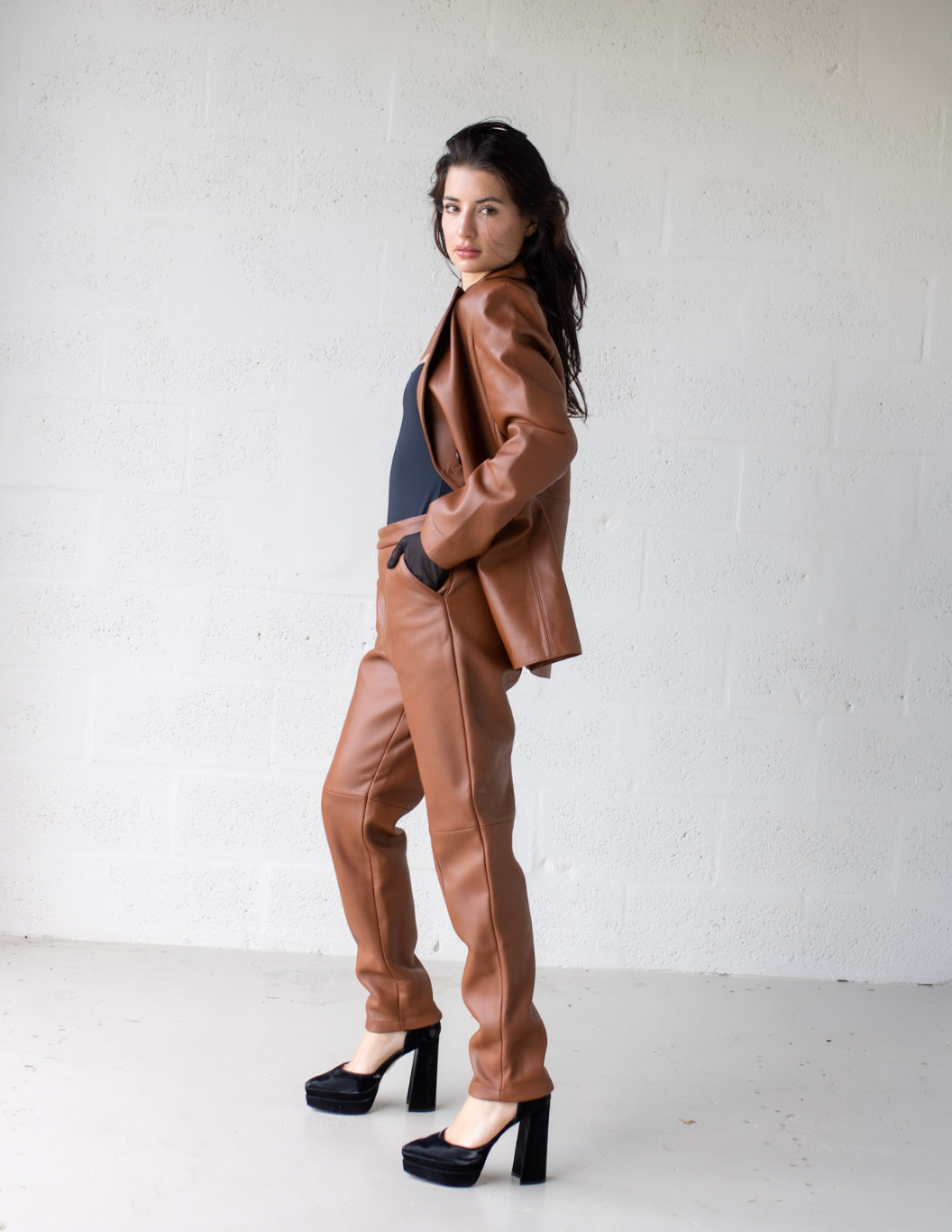 Delaney Leather Pant