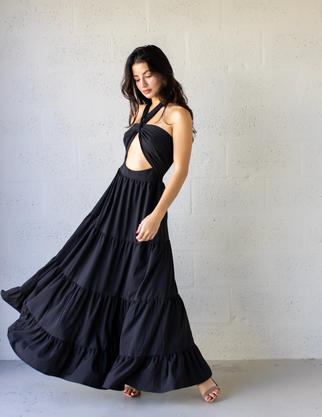 Strapless Ruffle Dress
