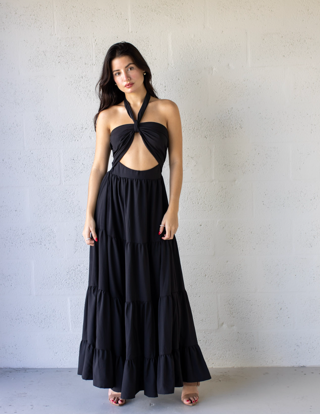 Strapless Ruffle Dress