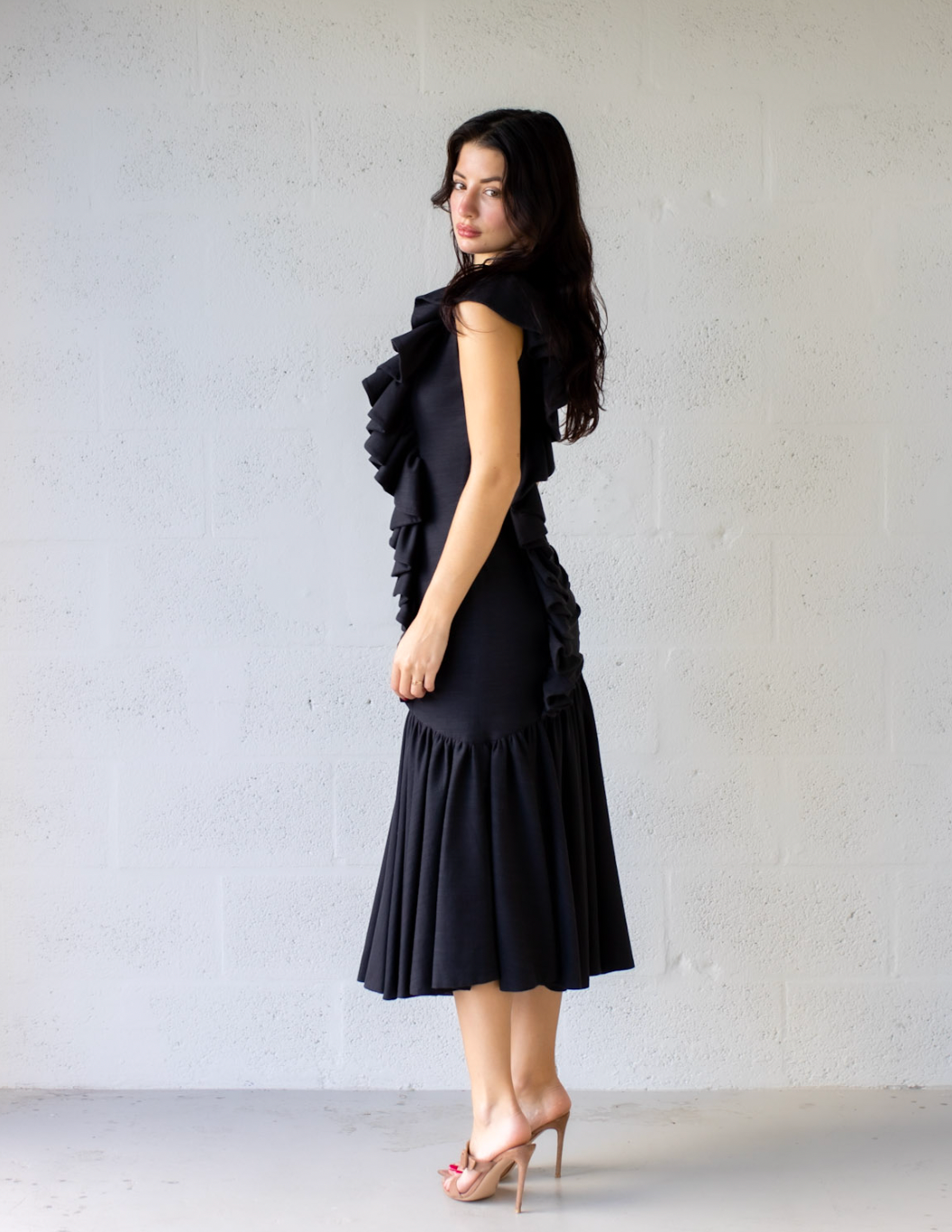 The Rolling Mini Dress - Black