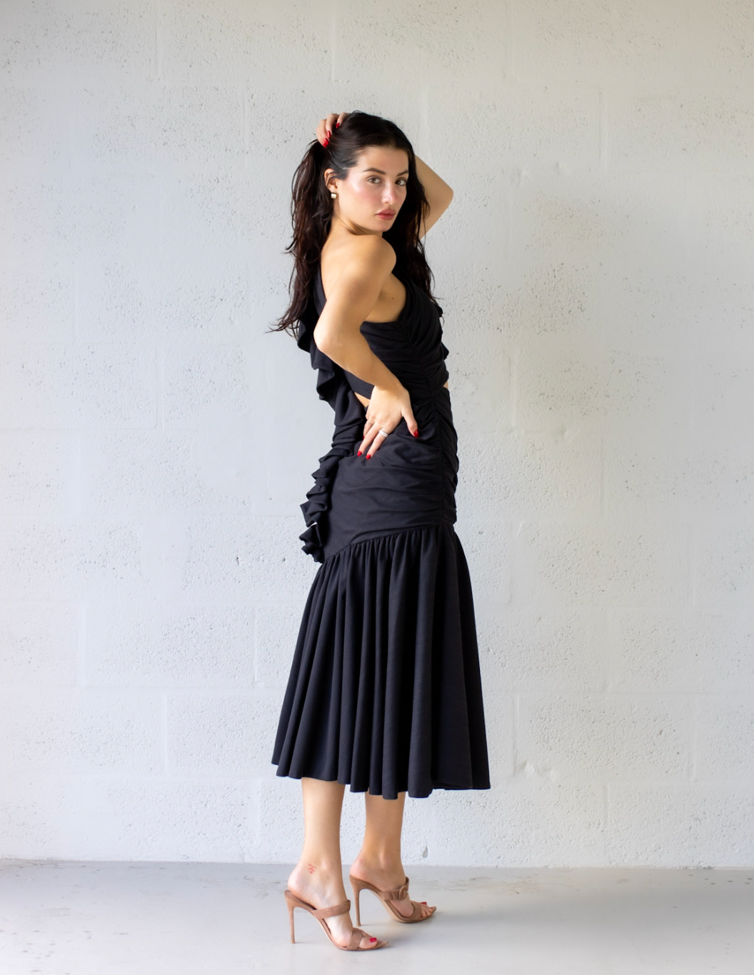 The Rolling Mini Dress - Black