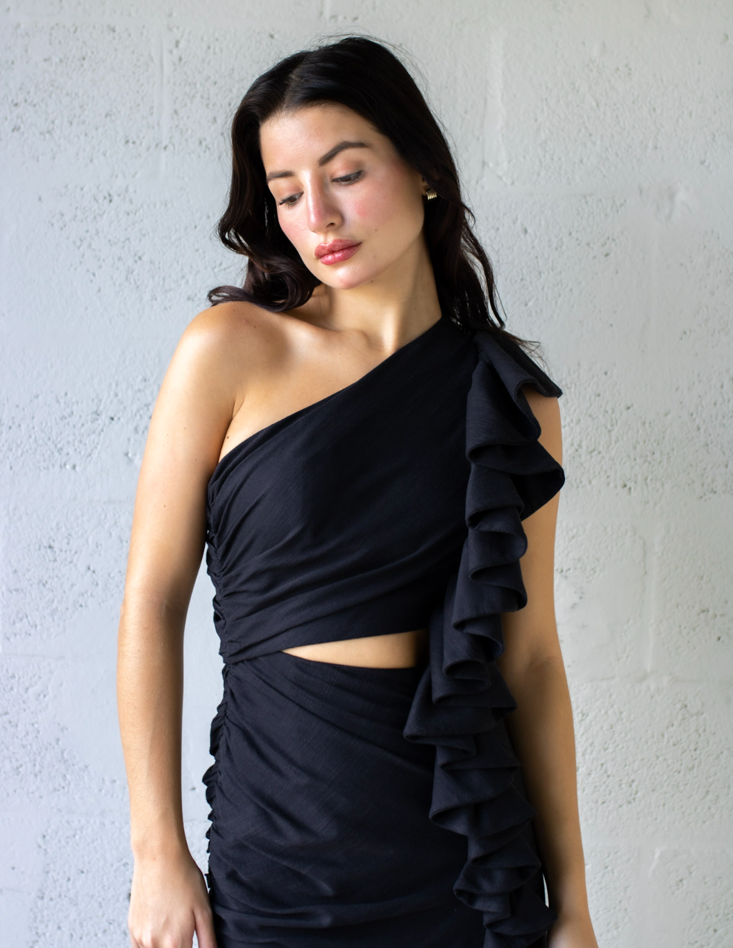 The Rolling Mini Dress - Black
