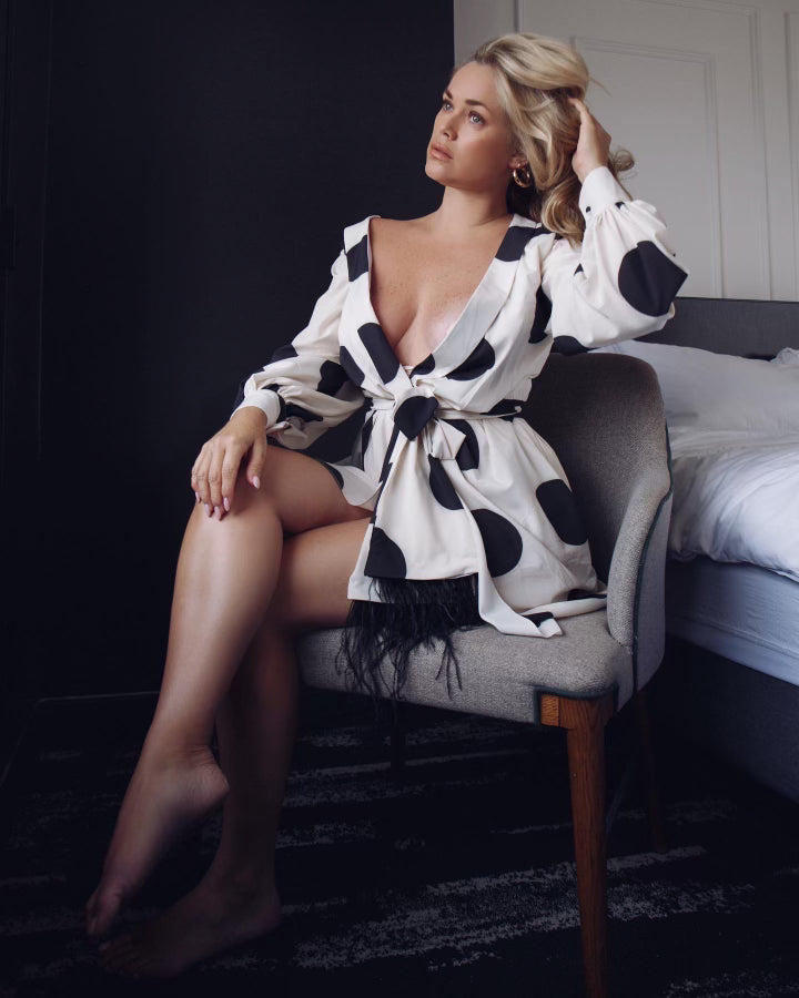 Miss Dots Wrap Midi Dress
