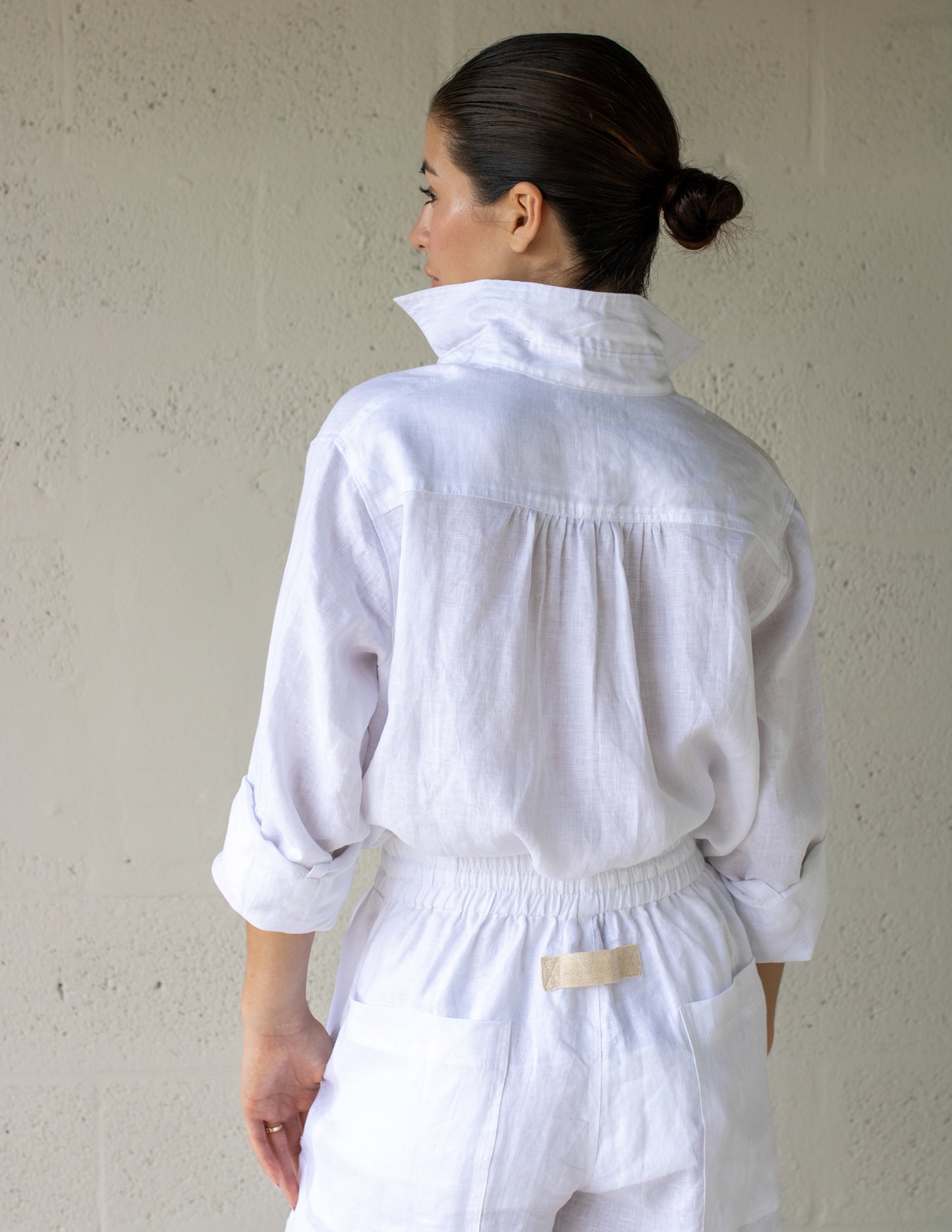 Lizzie Linen Shirt - White