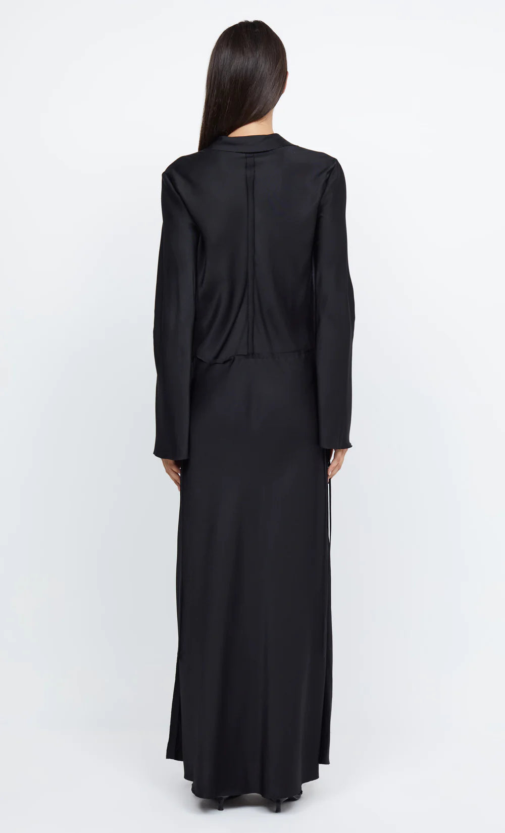 Emery Long Sleeve Tie Maxi Dress