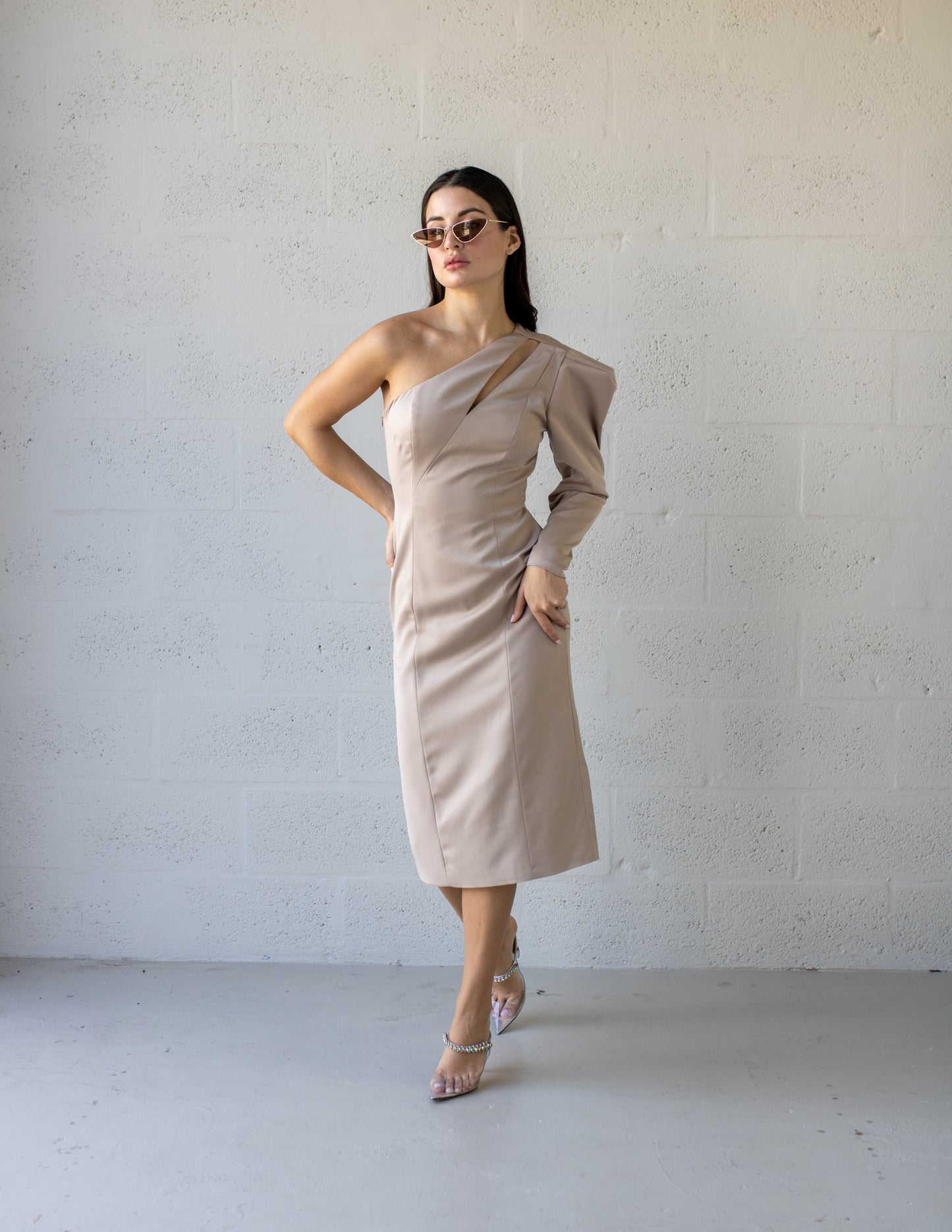 Deconstruccion Dress - Khaki