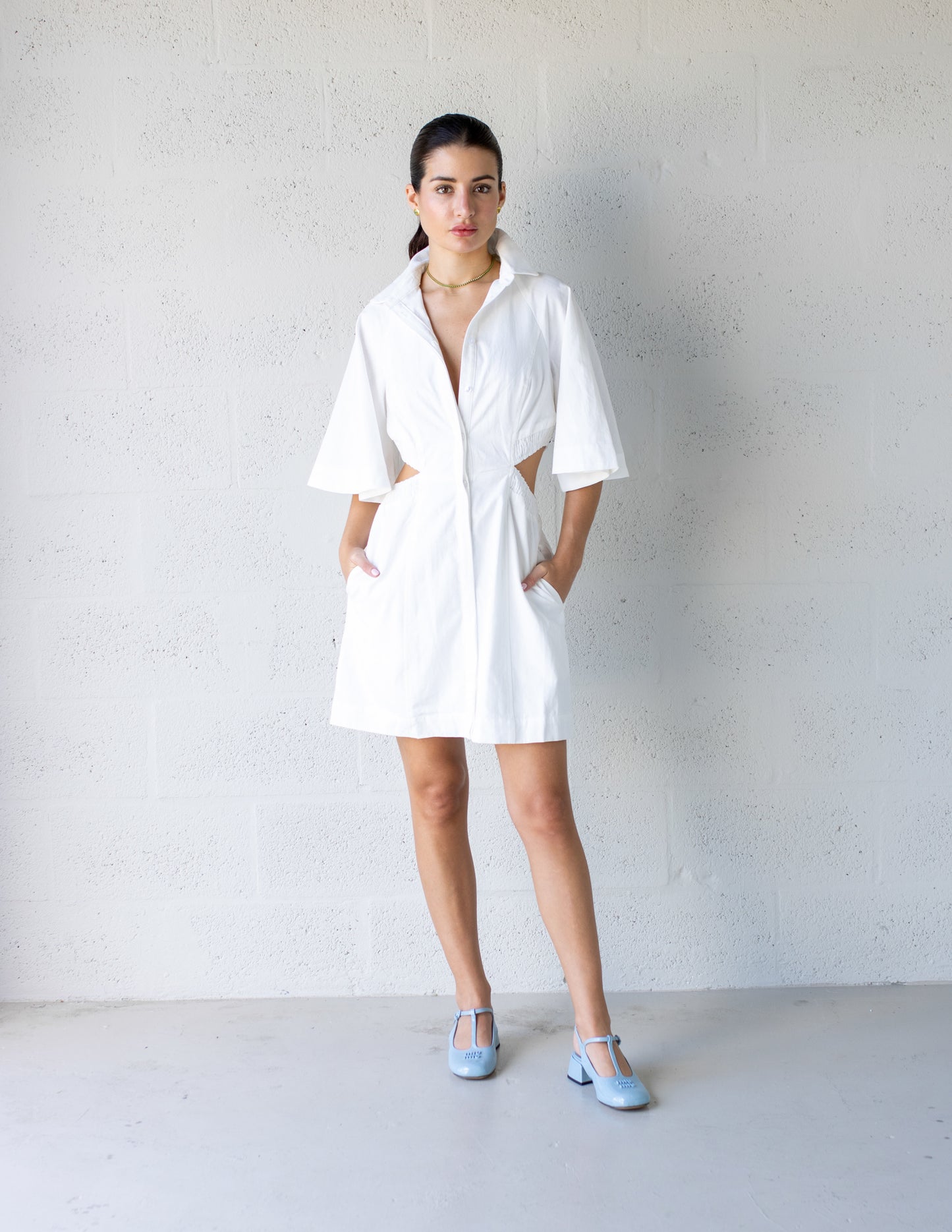 Shift Mini Shirt Dress