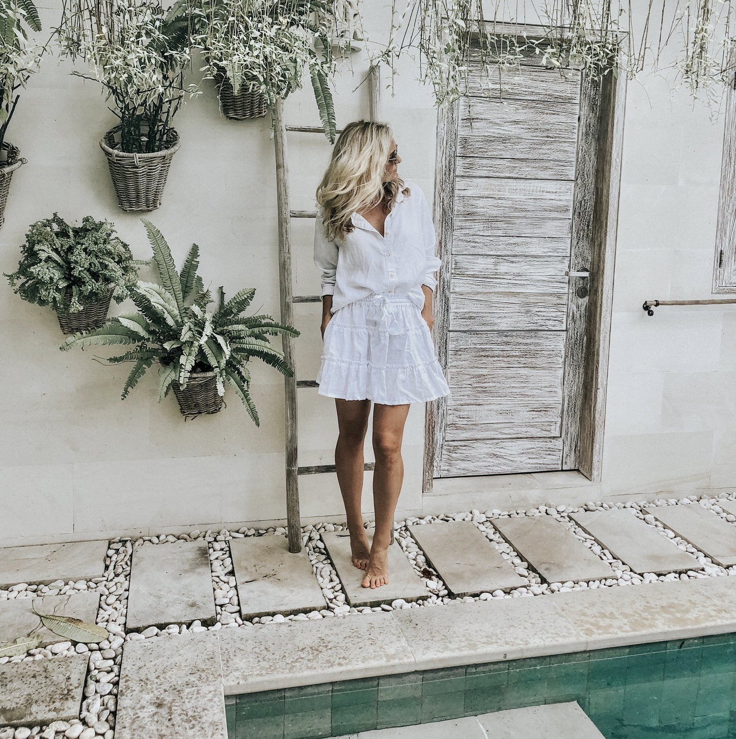 Lizzie Linen Shirt - White