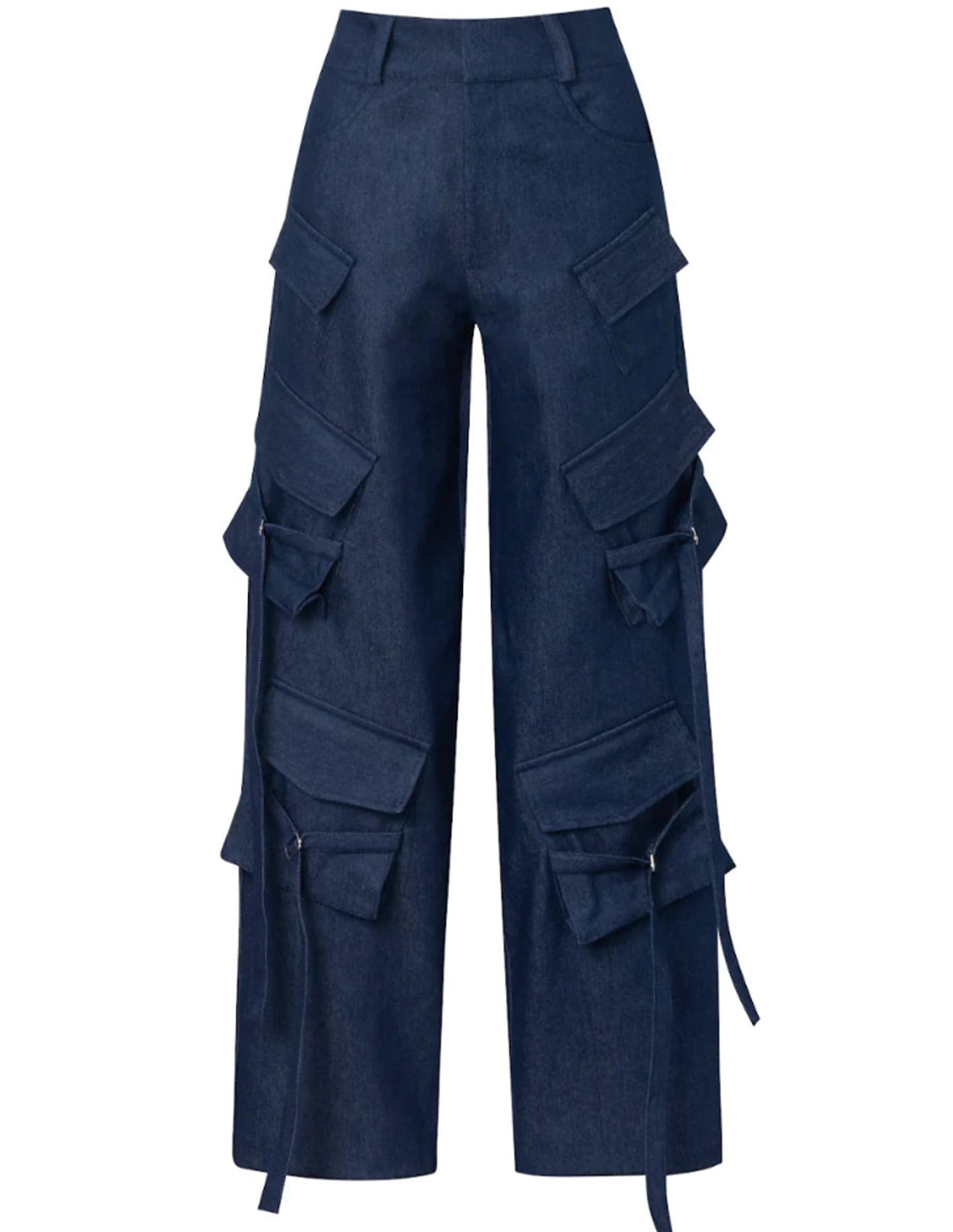 Cargo Denim Blue Pants
