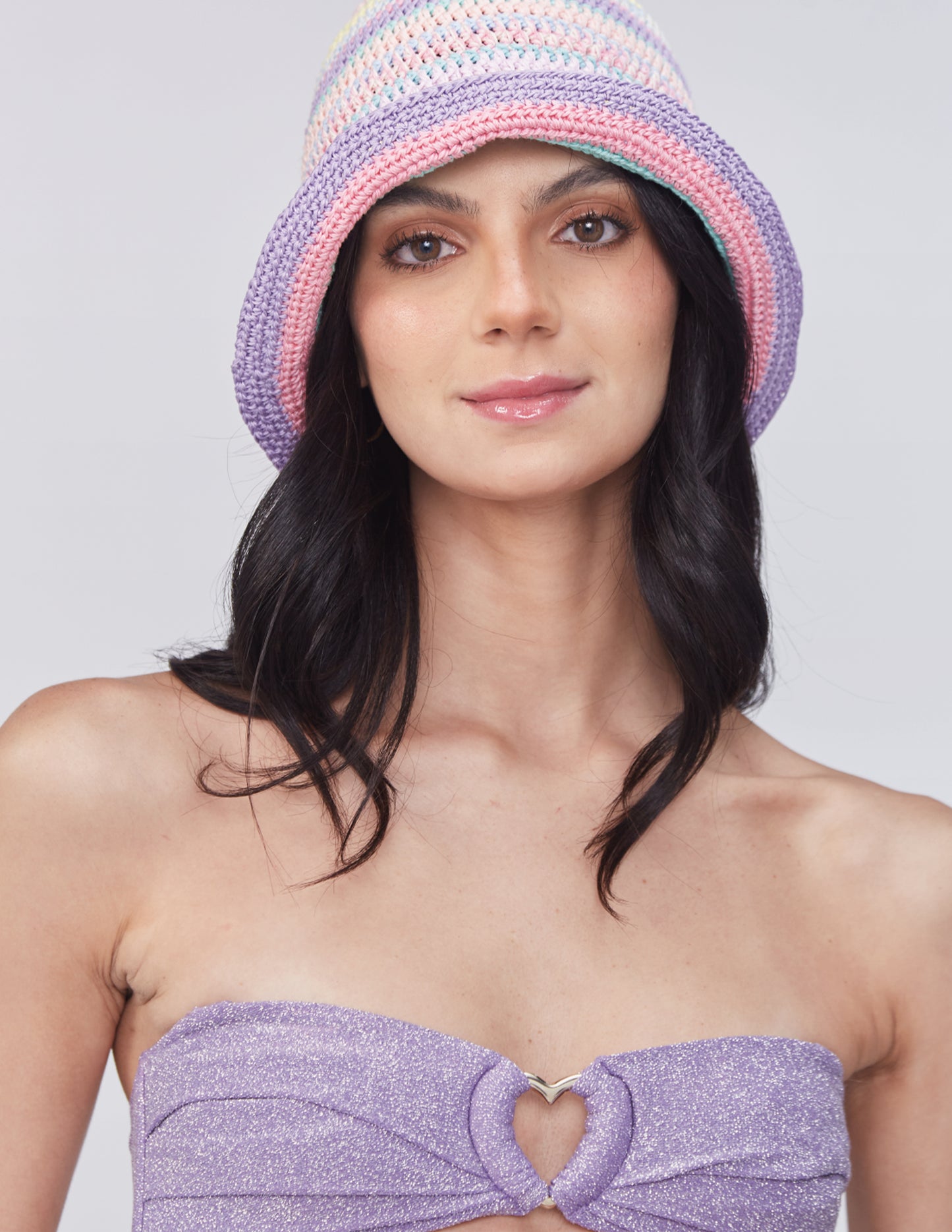 Crochet Bucket Hat Multi Color