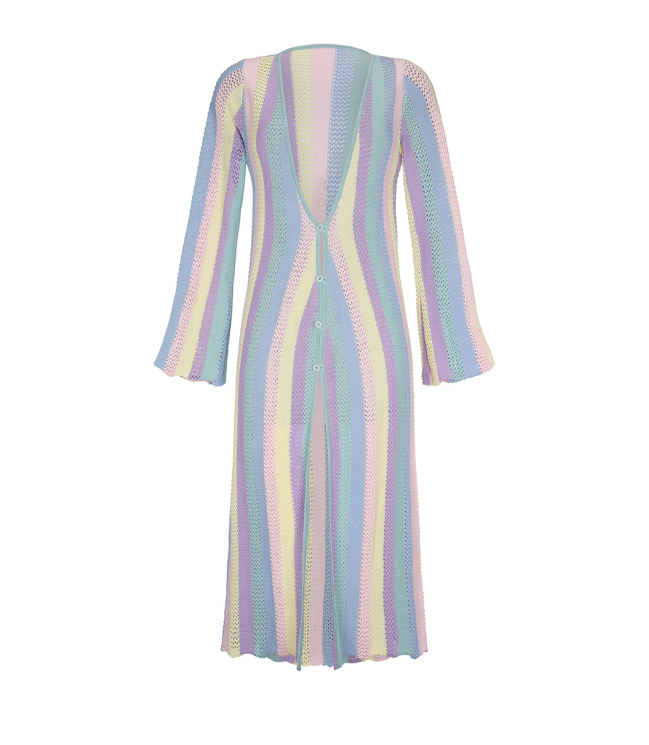 Elki Stripes Crochet Dress Multi