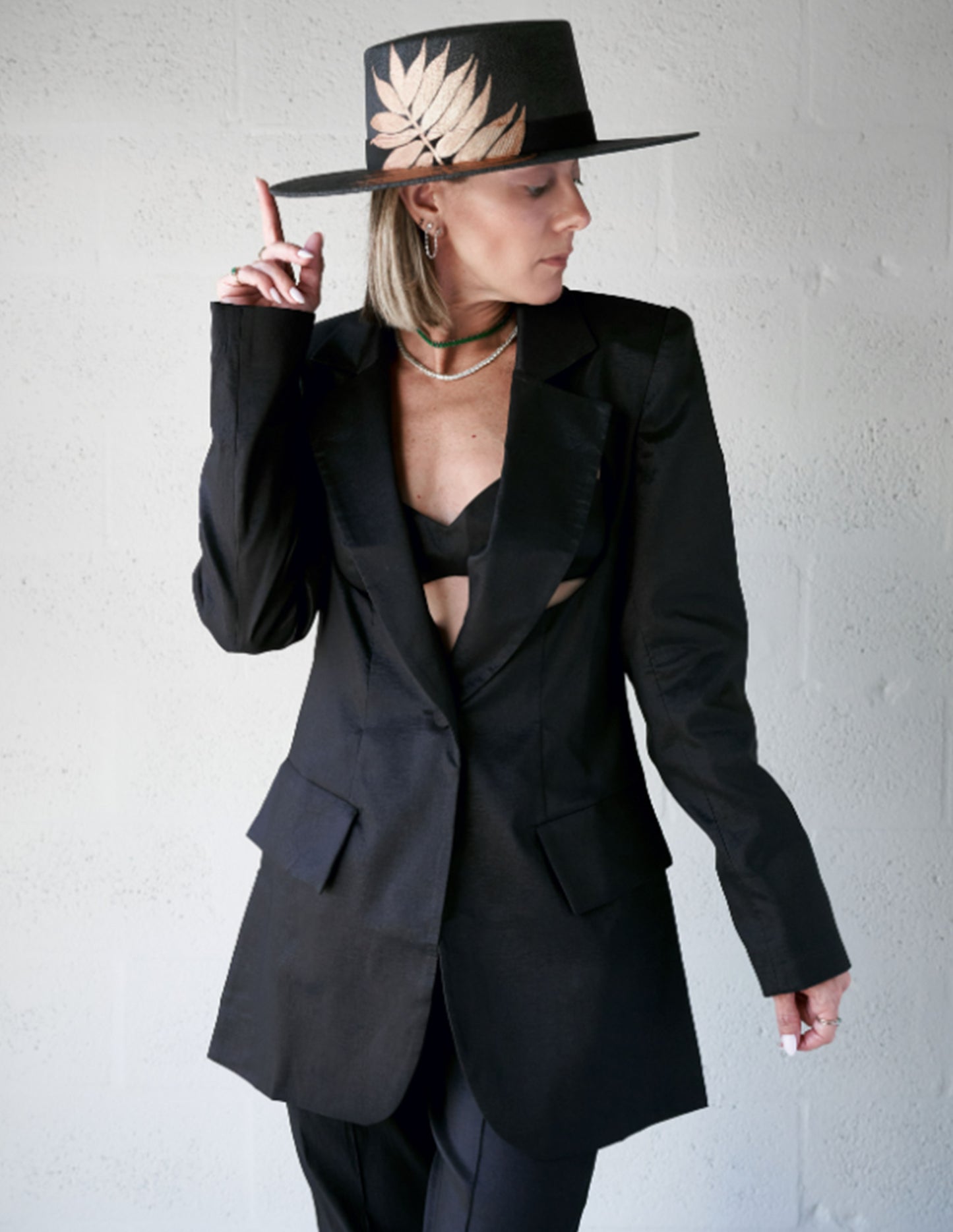 Keagan Cutout Black Suit