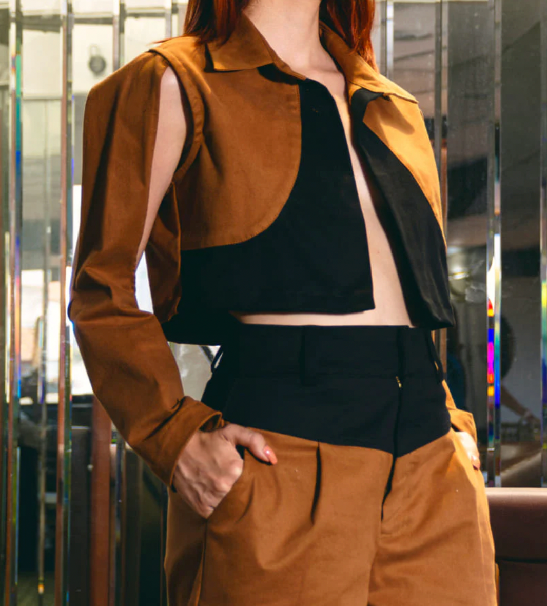 Blazer 'Changes' Toffee/ Black