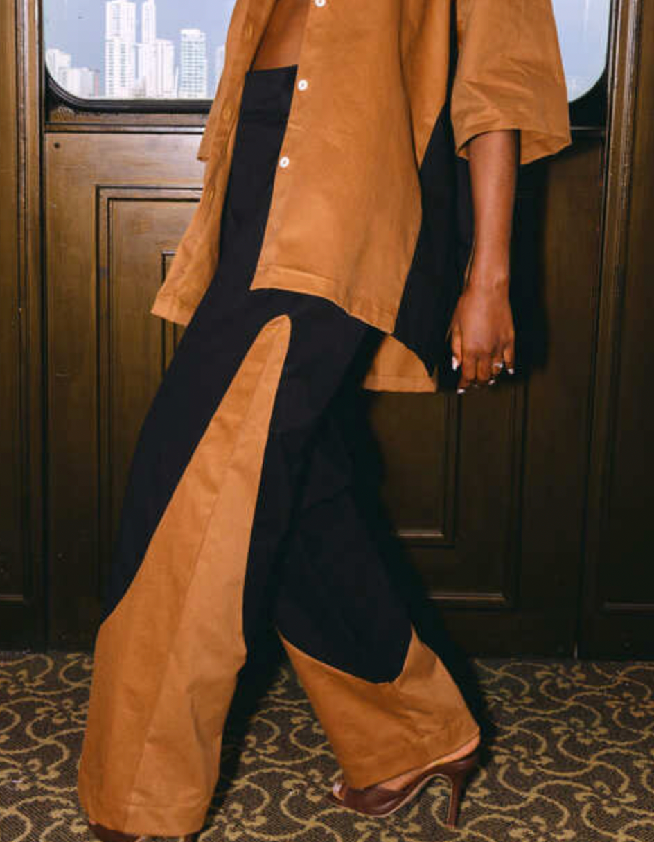 Changes Pant Toffee/Black