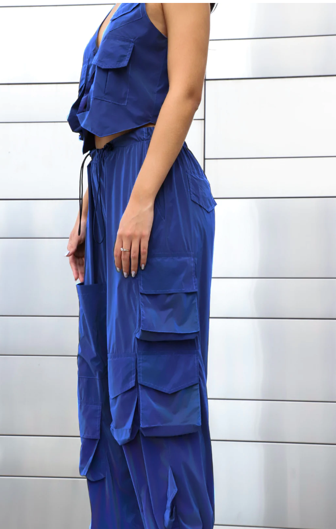 The Reflective Blue Pants