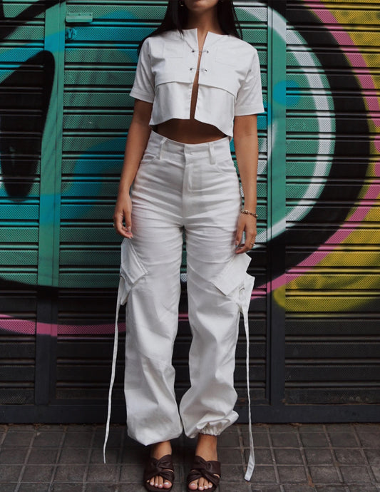 Cargo Pant - White