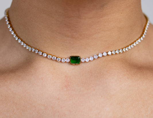 Single Emerald Necklace