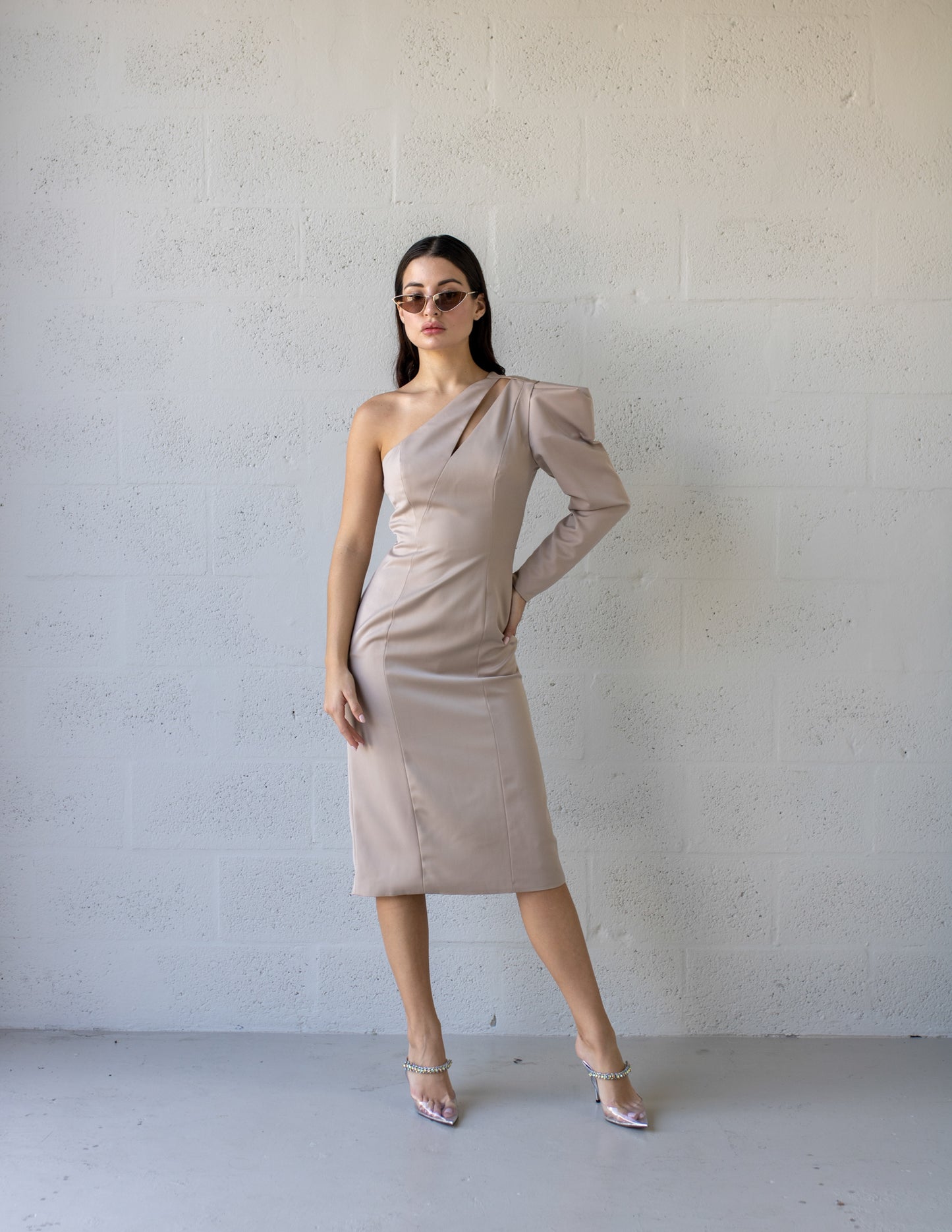 Deconstruccion Dress - Khaki