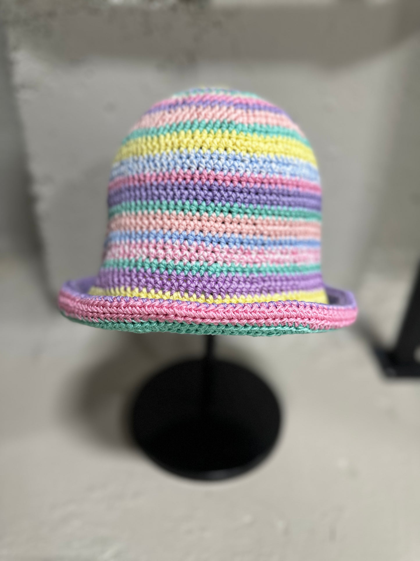 Crochet Bucket Hat Multi Color
