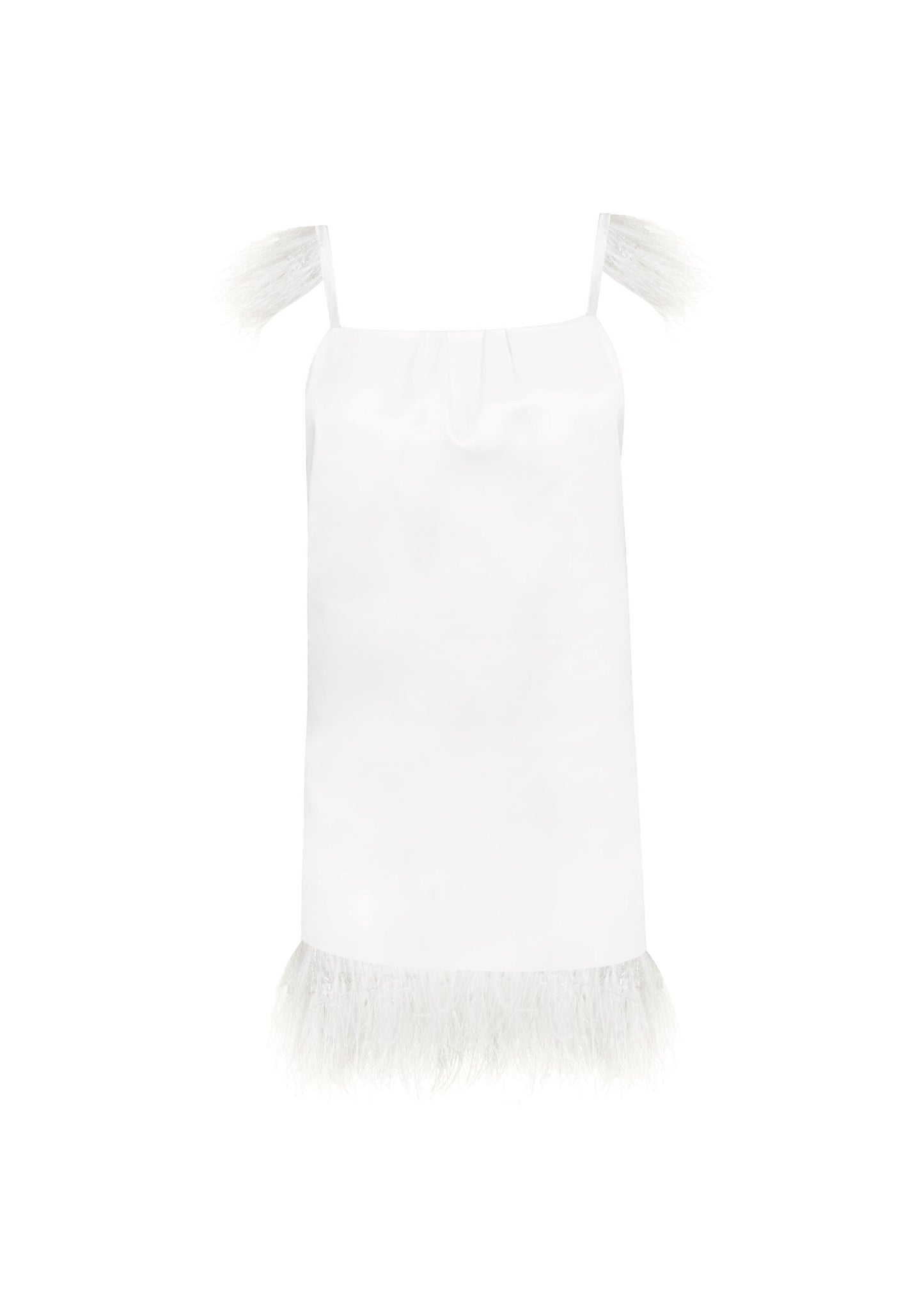 Daisy Slip Mini Dress - White